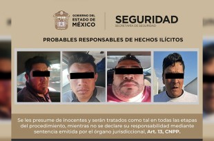 Cuatro hombres, de entre 21 y 45 años, fueron detenidos con inhibidores de señal y mercancía robada. 