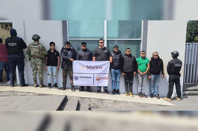 Integrantes de Los 300 detenidos.