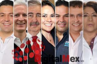 Guillermo Zamacona, Alfredo del Mazo, Ricardo Sodi, Alejandra del Moral, Enrique Vargas, Mario Cervantes, Delfina Gómez.