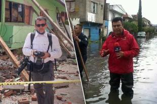 Periodistas Mario Vázquez y Daniel de Rosas