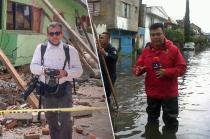 Periodistas Mario Vázquez y Daniel de Rosas