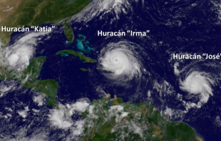 Se forma trío de huracanes en el Atlántico