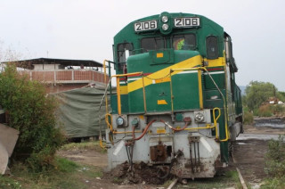 Tren descarrilado en Valle de Chalco