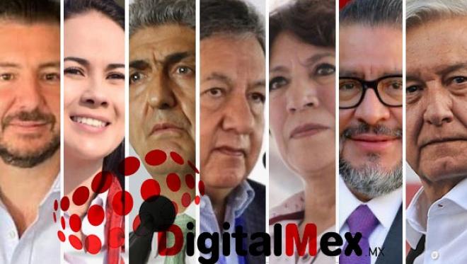 Elías Rescala, Alejandra del Moral, Ernesto Nemer, Higinio Martínez, Delfina Gómez, Horacio Duarte, Andrés Manuel