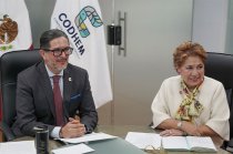 Víctor Leopoldo Delgado Pérez, presidente de la CODHEM, presentó los resultados de la participación del organismo en las Mesas de Paz del Estado de México.