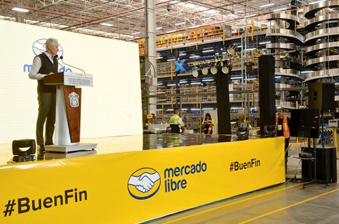 Del Mazo Maza encabezó la apertura del proyecto de Automatización de Mercado Libre para agilizar sus procesos de entrega.