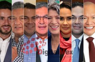 José Couttolenc, Higinio Martínez, Rigoberto Vargas, Eliud Terrazas, Delfina Gómez, Alejandra del Moral, Enrique Vargas, Raciel Pérez Cruz