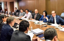 Se reúnen diputados de Morena con el rector de la UAEMex y el consejo universitario