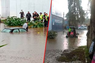 Bomberos y elementos de Protección Civil reportaron que las afectaciones se concentraron en el tramo de “Popopark” y “las Delicias”