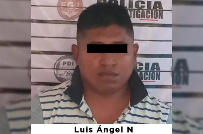 Un sujeto identificado como Luis Ángel “N” permanece en el penal de Chalco.