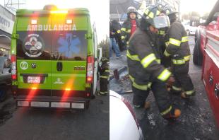 Bomberos y paramédicos llegaron para controlar la situación