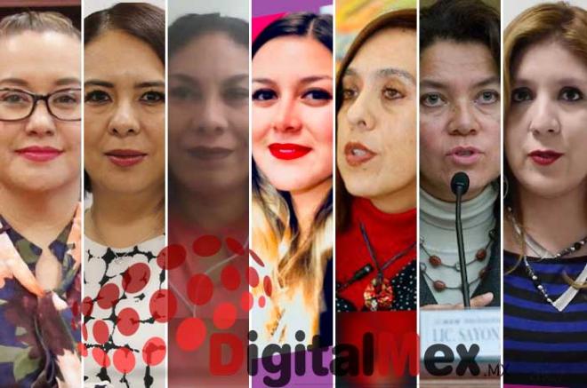 Sandra López, Karina Vaquera, Alma Patricia Bernal, Nayelly Stephany Castañeda, Guillermina Díaz, Sayonara Flores, Claudia Valdés