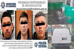 Detienen a ladrones en flagrancia, en Toluca