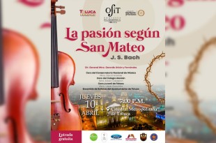 El evento, que comienza a las 19:00 horas, contará con la participación de coros del Conservatorio Nacional de Música, el Colegio Alemán, Juvenil de Toluca y el Ensamble de Solistas del Ayuntamiento