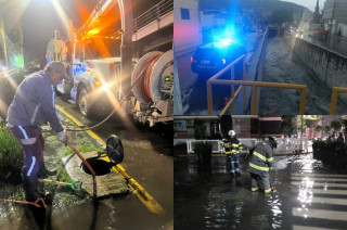 Autoridades atienden encharcamientos e inundaciones en diversas vialidades de Toluca