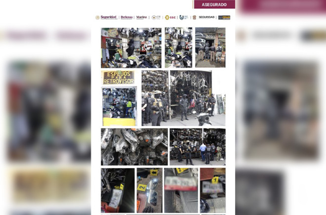 Se aseguraron más de 500 toneladas de autopartes, 55 vehículos y 33 inmuebles vinculados a robos y desmantelamiento.