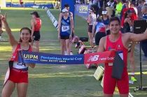 La pareja mexicana obtuvo 1,350 puntos en la final de relevos mixtos en la primera Copa del Mundo de Pentatlón Moderno 2024.