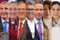 Adán Augusto, Claudia Sheinbaum, Marcelo Ebrard, Ricardo Monreal, Manuel Velasco, Delfina Gómez, Sue Ellen Bernal