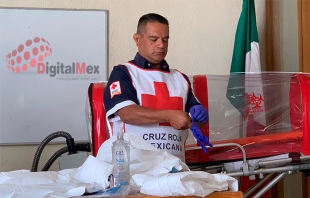 #Video: Muestra Cruz Roja funcionamiento de cápsula de aislamiento para casos de #Covid-19