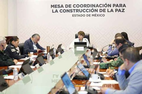 La Gobernadora Delfina Gómez encabeza la sesión número 77 del 2024.