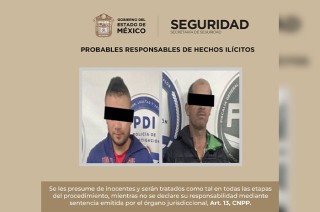 Los detenidos fueron presentados ante la Agencia del Ministerio Público, con sede en Ixtapaluca.