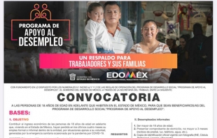 #Edomex: Cierra registro de interesados en acceder al programa de Apoyo al Desempleo