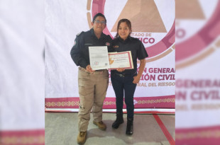 Registro histórico de Calimaya como Centro Capacitador Municipal en Protección Civil