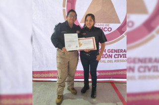 Registro histórico de Calimaya como Centro Capacitador Municipal en Protección Civil