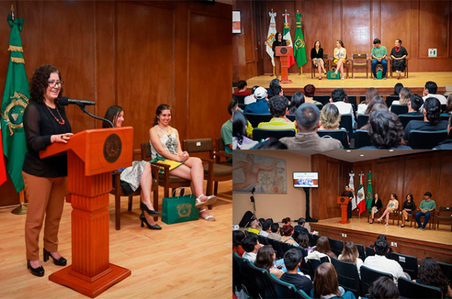 La rectora Martha Patricia Zarza Delgado destacó la diversidad cultural y la oportunidad de intercambio académico.
