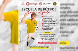 Para mayor información, los interesados pueden comunicarse al 55 11 94 41 42 con el profesor César Pérez Reyes.