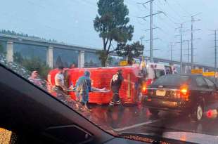 El accidente se registró a la altura de Ocoyoacac