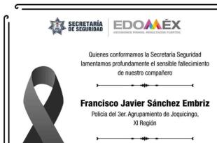 Versiones oficiales indicaron que se trata de un policía adscrito a la Secretaria de Seguridad del Estado de México