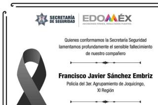 Versiones oficiales indicaron que se trata de un policía adscrito a la Secretaria de Seguridad del Estado de México