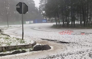 #Granizada: La Marquesa se viste de blanco