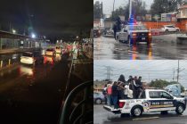 Personal de Sapase, Protección Civil y Seguridad Ciudadana realizó labores de desazolve.