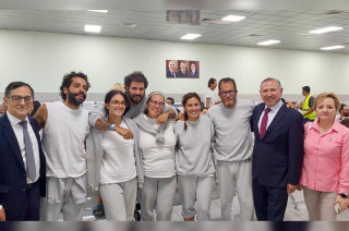 Los activistas fueron recibidos en el Aeropuerto Internacional de la Ciudad de México (AICM)