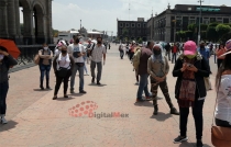Bloqueo en centro de #Toluca para demandar basificación de maestros eventuales