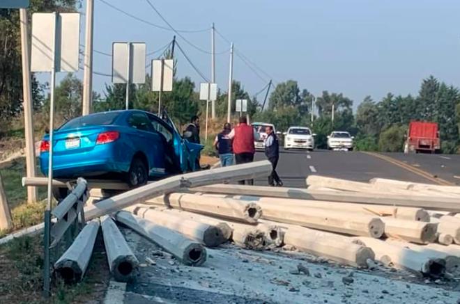 El accidente tuvo lugar la mañana de este lunes a la altura de El Capulín, en el municipio de Tenancingo.
