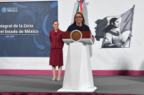 Azucena Cisneros destaca que por primera vez Ecatepec es prioridad nacional y se atienden décadas de abandono.