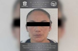 La detenida fue identificada como Anayeli “N” 