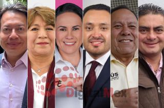 Mario Delgado, Delfina Gómez, Alejandra del Moral, Edgar Ocampo, Jesús Zambrano, Luis E. Cházaro