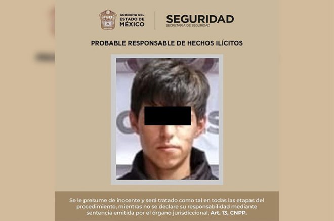 Iván “N”, de 18 años, fue trasladado ante el Ministerio Público, mientras que el menor de edad quedó a disposición de la Fiscalía Especializada en Delitos Cometidos por Adolescentes, en Zinacantepec.