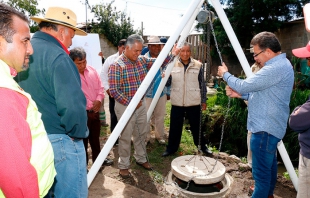 Favorecen obras de infraestructura hidráulica a la zona norte de Toluca