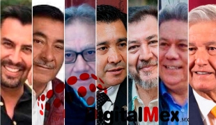 Pedro Luis Gómez Estrada, Luis Maya Doro, Alfredo Barrera, Javier González, Gerardo Fernández Noroña, Emilio Ulloa, AMLO
