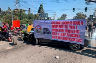 Sin acuerdos en mesa de diálogo, sindicalistas de Ecatepec preparan marcha hacia el Congreso