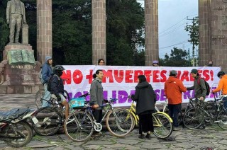 El contingente partió en el jardín reforma de Toluca