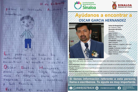 La comunidad escolar del Estado de México mantiene viva la exigencia de justicia y la esperanza de su regreso, bajo el lema #NosFaltaElMaestroOscar.