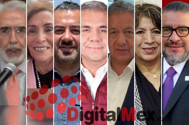 Víctor Quiroz, Olga Soto, David Tapia, Fernando Vilchis, Higinio Martínez, Delfina Gómez, Horacio Duarte,