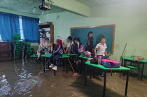 Inundación en la Escuela Primaria Benito Juárez