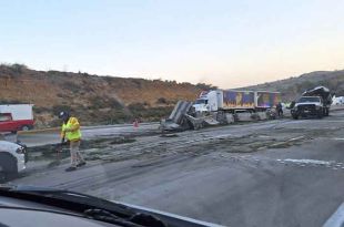 El accidente se registró durante la madrugada, en el kilómetro 41+500.